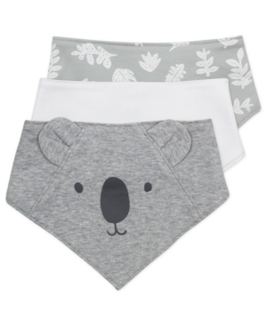Mac & Moon Baby Boy or Girl Bandana Bib with Koala Prints 3 Pack