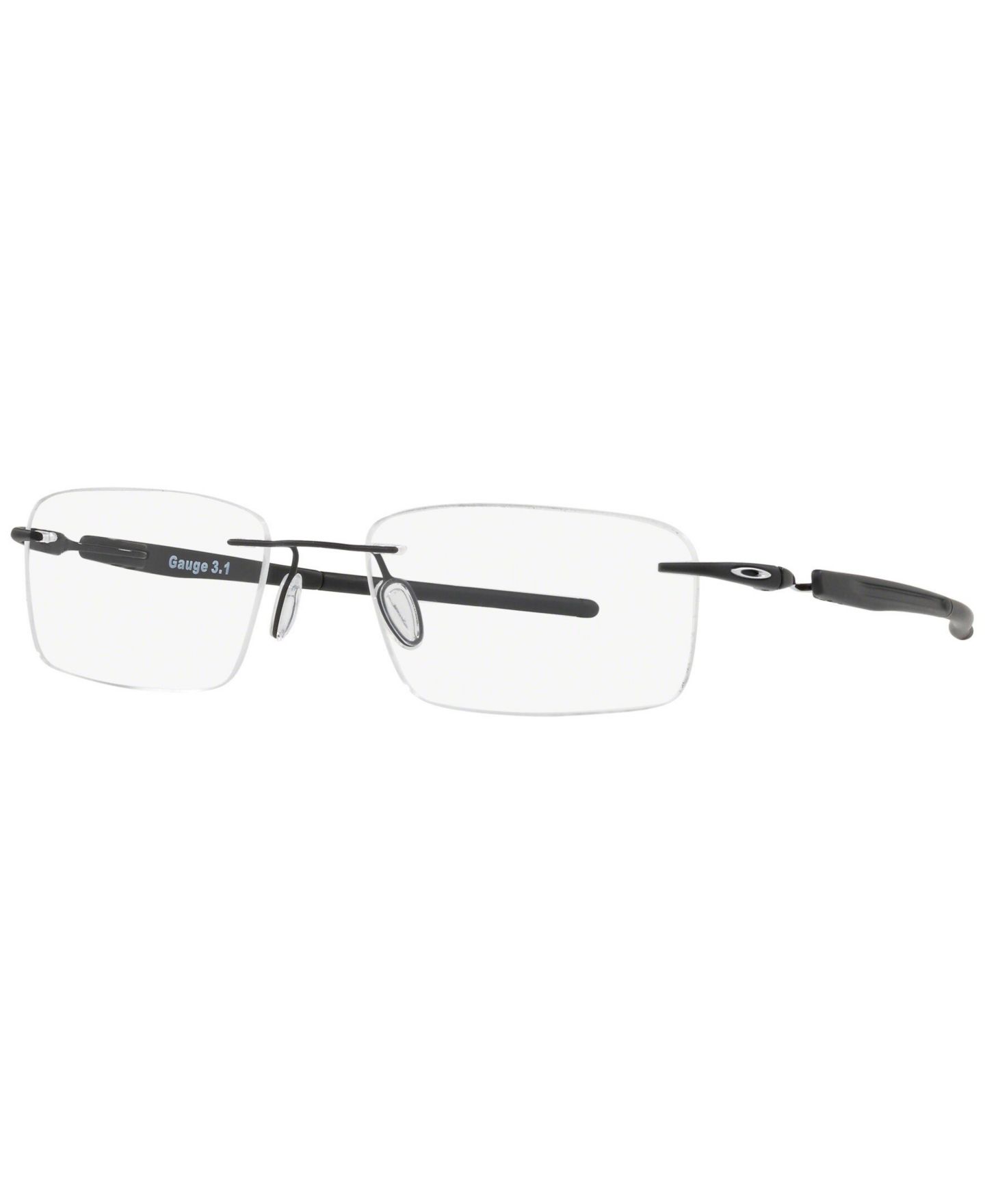 Мужские очки Oakley Man Rectangle Titanium OX5126 Gauge 3.1 Eyeglasses, цвет: Матовый чёрный — фото 1