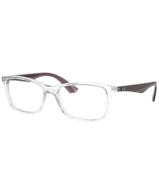 Ray-Ban RX7047 Unisex Square Eyeglasses - Clear