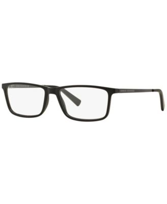 Armani Exchange AX3027 Mens Rectangle Eyeglasses - Matte Blk 139$