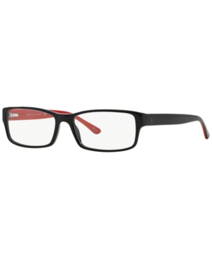 Polo Ralph Lauren Ph2065 Men's Rectangle Eyeglasses In Shiny Blac