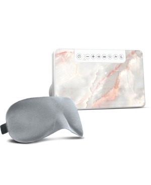 Lomi Closeout!  Wireless Bluetooth Speaker With Soothing Sounds + Eye Mask In Marble Grey
