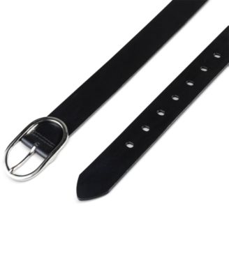 Women's Oval Center Bar Buckle Dress Belt