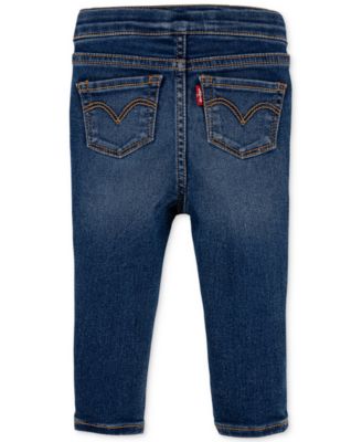 Baby Girls Pull On Denim Jeggings