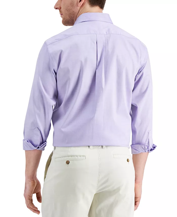 Men's Regular Fit Pinpoint Dress Shirt - thumbnail 3