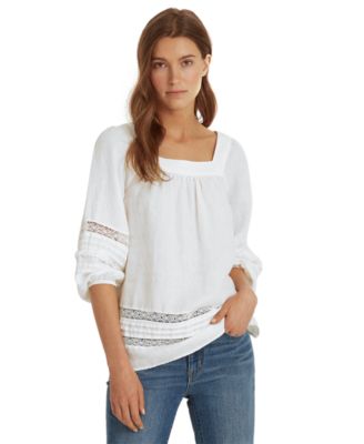 Lauren Ralph Lauren - Petite Linen Balloon-Sleeve Top