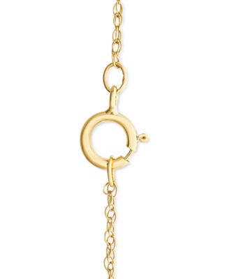 Diamond Ladybug 18" Pendant Necklace (1/20 ct. t.w.) in 10k Gold, Created for Macy's
