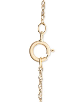 Diamond Frog 18" Pendant Necklace (1/10 ct. t.w.) in 10k Gold, Created for Macy's