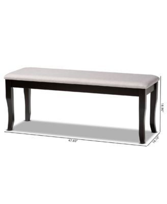 Cornelie Modern and Contemporary Transitional Fabric Upholstered Dining Bench