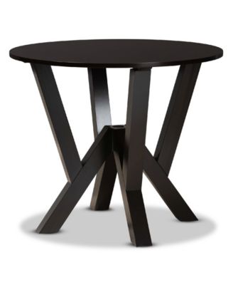 Anise Modern and Contemporary Fabric Upholstered 5 Piece Dining Set