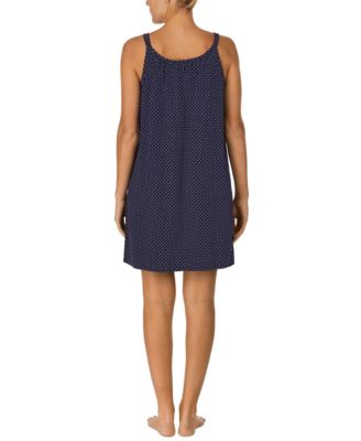 Cotton Knit Double-Strap Nightgown