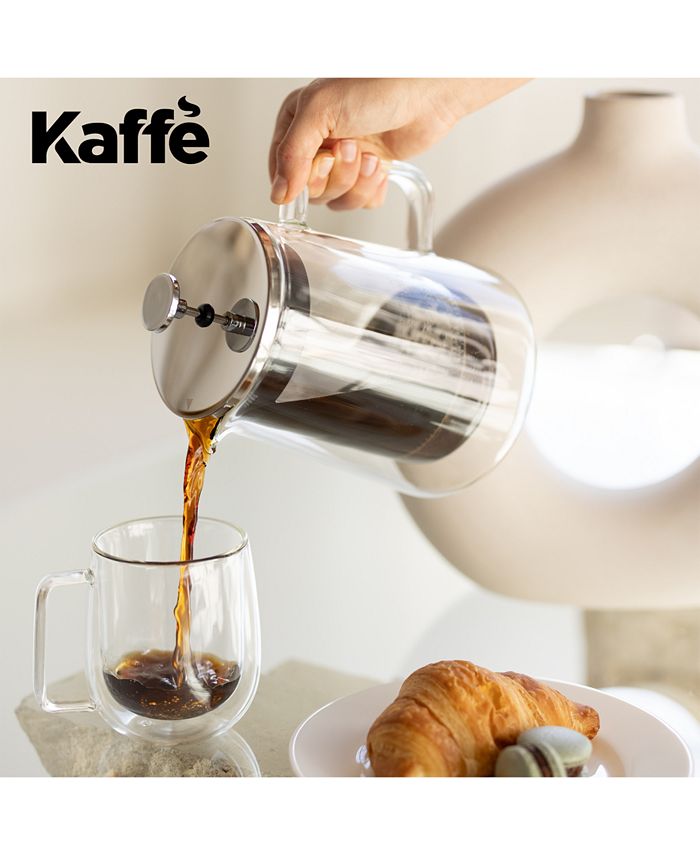 Kaffe KF1010 French Press Coffee Maker Double-Wall Borosilicate