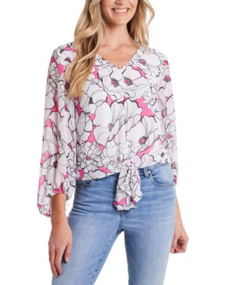 vince camuto pink blouse