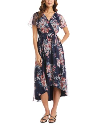 macys floral wrap dress