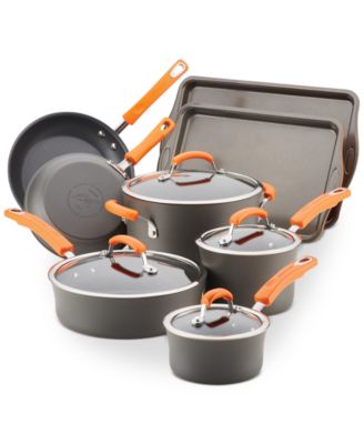 Rachael Ray - Hard-Anodized Nonstick 12-Pc. Cookware Set