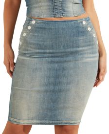 Gwenda Sailor-Style Denim Skirt