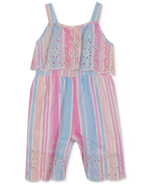 Rare Editions Baby Girls Embroidered Romper