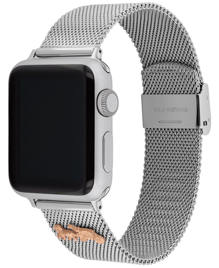 COACH Stainless Steel Mesh 38/40mm Apple Watch® Band & Reviews Macy's