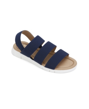 Kenneth Cole Reaction Women's Mandi Elastic Strappy Flat Sandal Women's Shoes