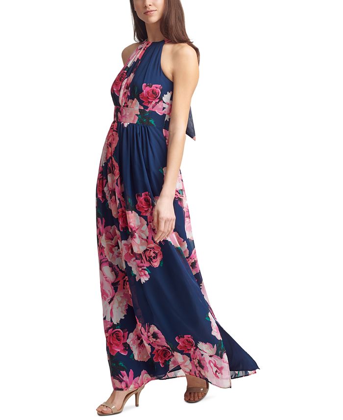 Jessica Howard Floral-Print Maxi Dress - Macy's