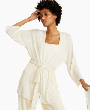 Alfani Ribbed Belted Cardigan Created for Macy's