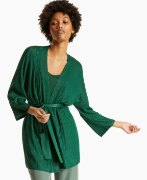 Alfani Ribbed Belted Cardigan Created for Macy's