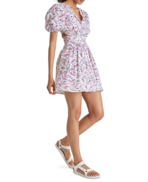 FRENCH CONNECTION COTTON SIDE CUT OUT DRESS