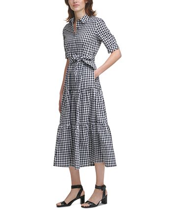 Calvin klein plaid dress top
