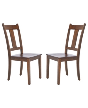Shop Safavieh Sergio Dining Chair, Set Of 2 In Rust