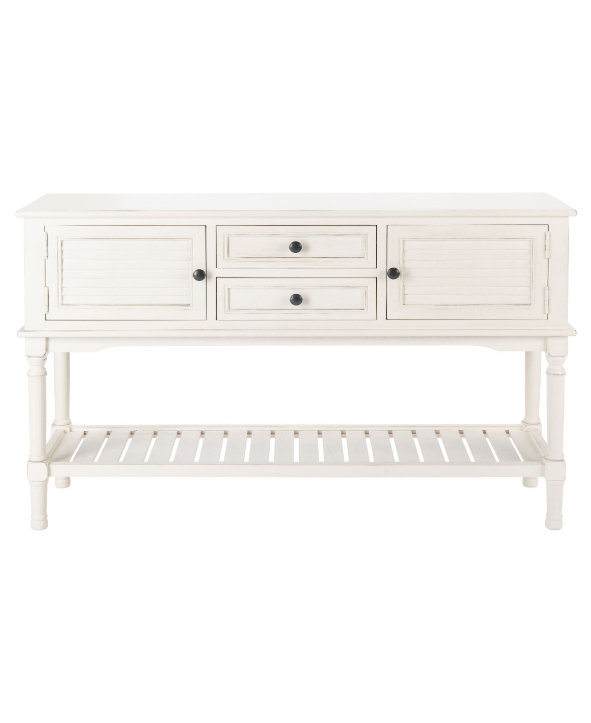Safavieh Tate 2 Drawer 2 Door Console Table In White