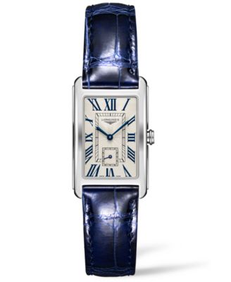 Longines - Women's Swiss Blue Alligator Strap Watch DolceVita 23mm