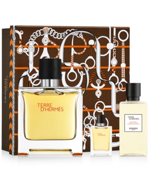Pre-owned Hermes Men's 3-pc. Terre D' Pure Parfum Gift Set