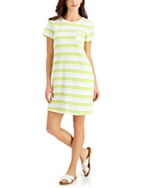 Style Co Cotton Camo Print T Shirt Dress Created For Macy S Reviews Dresses Women Macy S