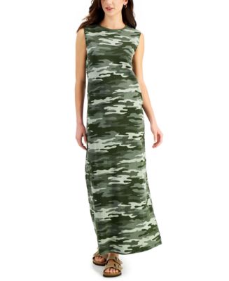 Style Co Cotton Camo Print Maxi Dress Created for Macy s Macy s