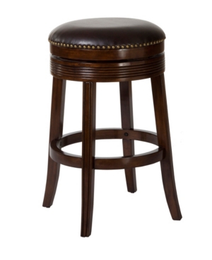Hillsdale Tillman Backless Counter Height Swivel Stool In Brown Cherry