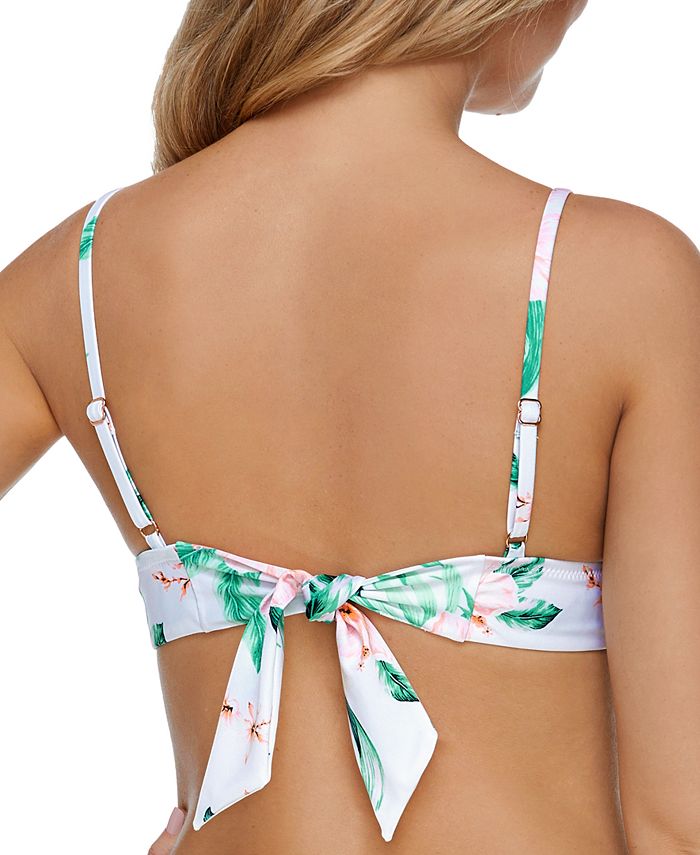 Raisins Juniors' FloralPrint Aloha Nights Anya Bikini Top Macy's