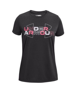 Under Armour Big Girls Bubble Tech Graphic Short Sleeve Tee