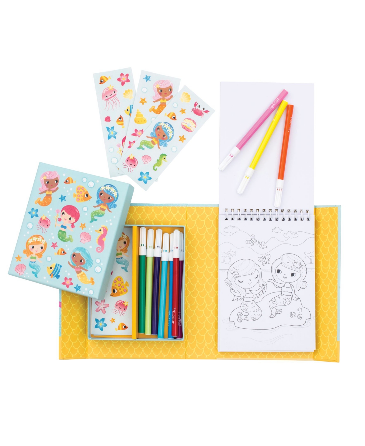 Tiger Tribe Mermaids Coloring Set with Markers and Stickers