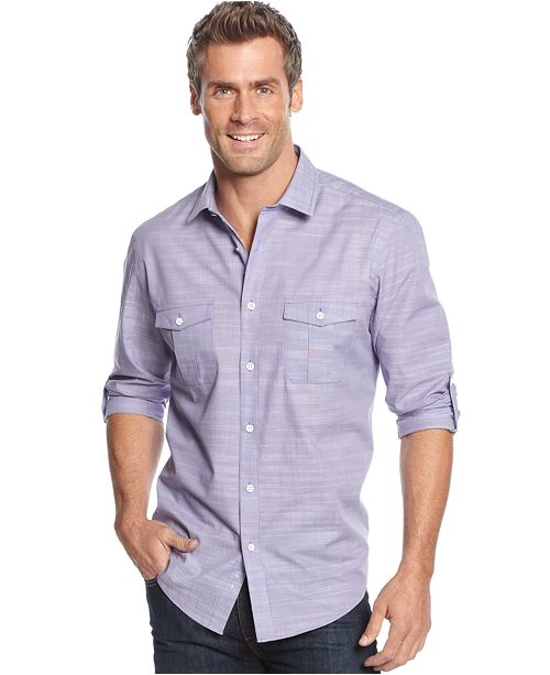 Alfani Men S Warren Long Sleeve Shirt Created For Macy S