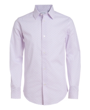 Big Boys Stretch Dot Print Shirt
