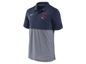 Nike Men's Cleveland Indians Icon Stripe Polo