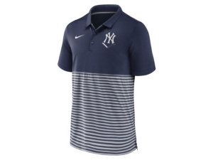 Nike Men's New York Yankees Icon Stripe Polo Shirt