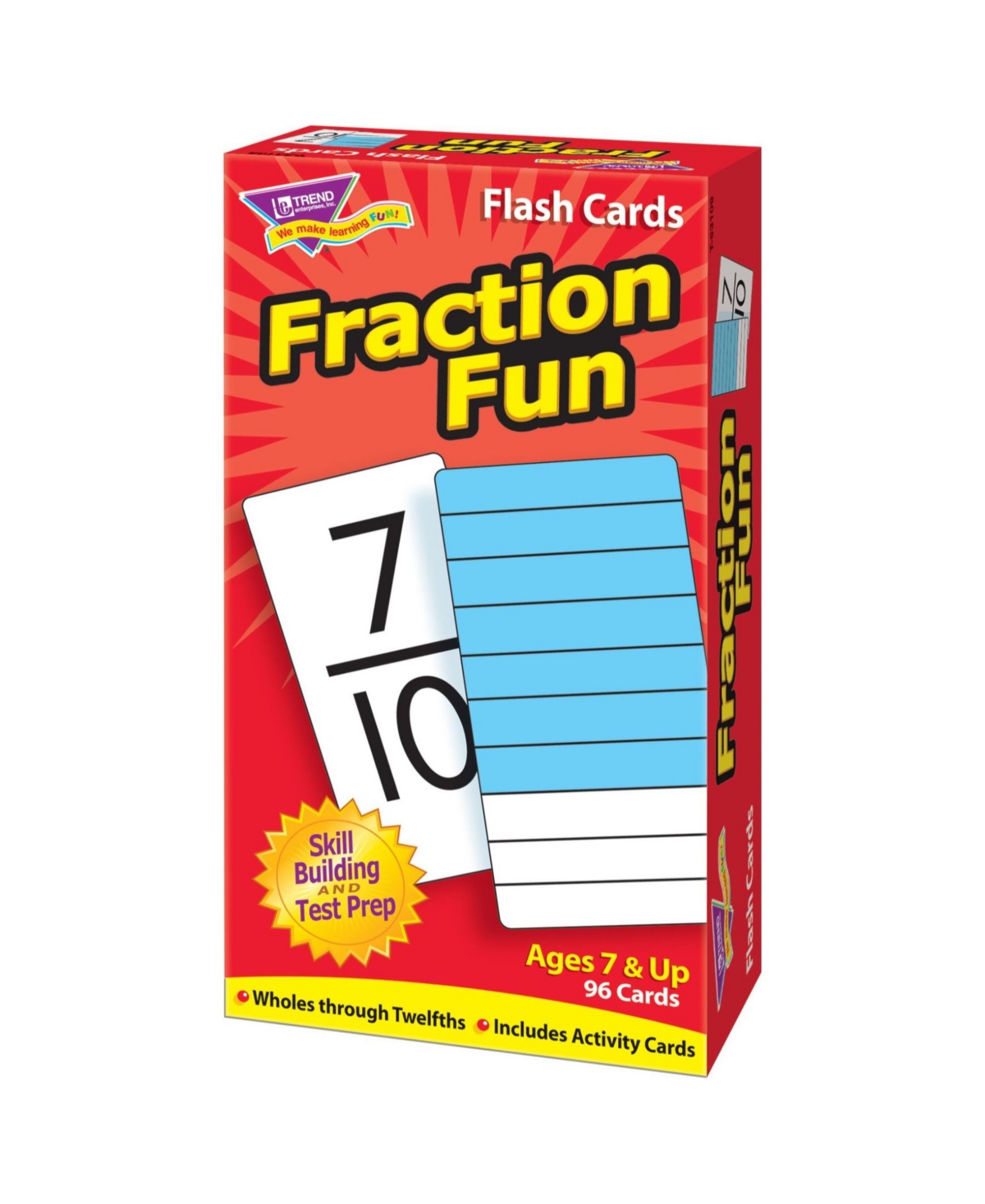 Shop Trend Enterprises Fraction Fun Skill Drill Flash Cards In Open Misce