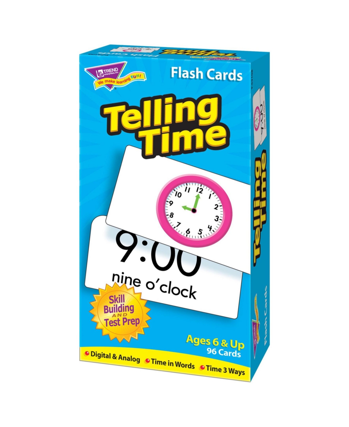Shop Trend Enterprises Telling Time Skill Drill Flash Cards In Open Misce