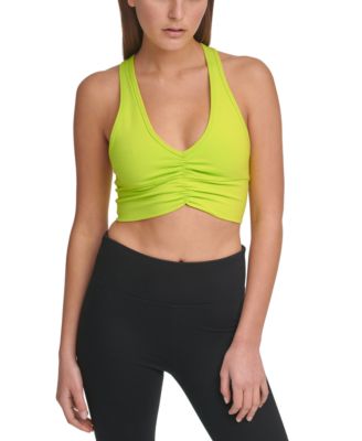 DKNY - Ruched Racerback X-Impact Sports Bra