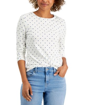 Style & Co - Dot-Print Top