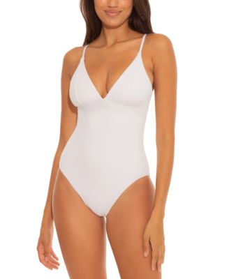 Becca - Fine Line Ribbed One-Piece Swimsuit