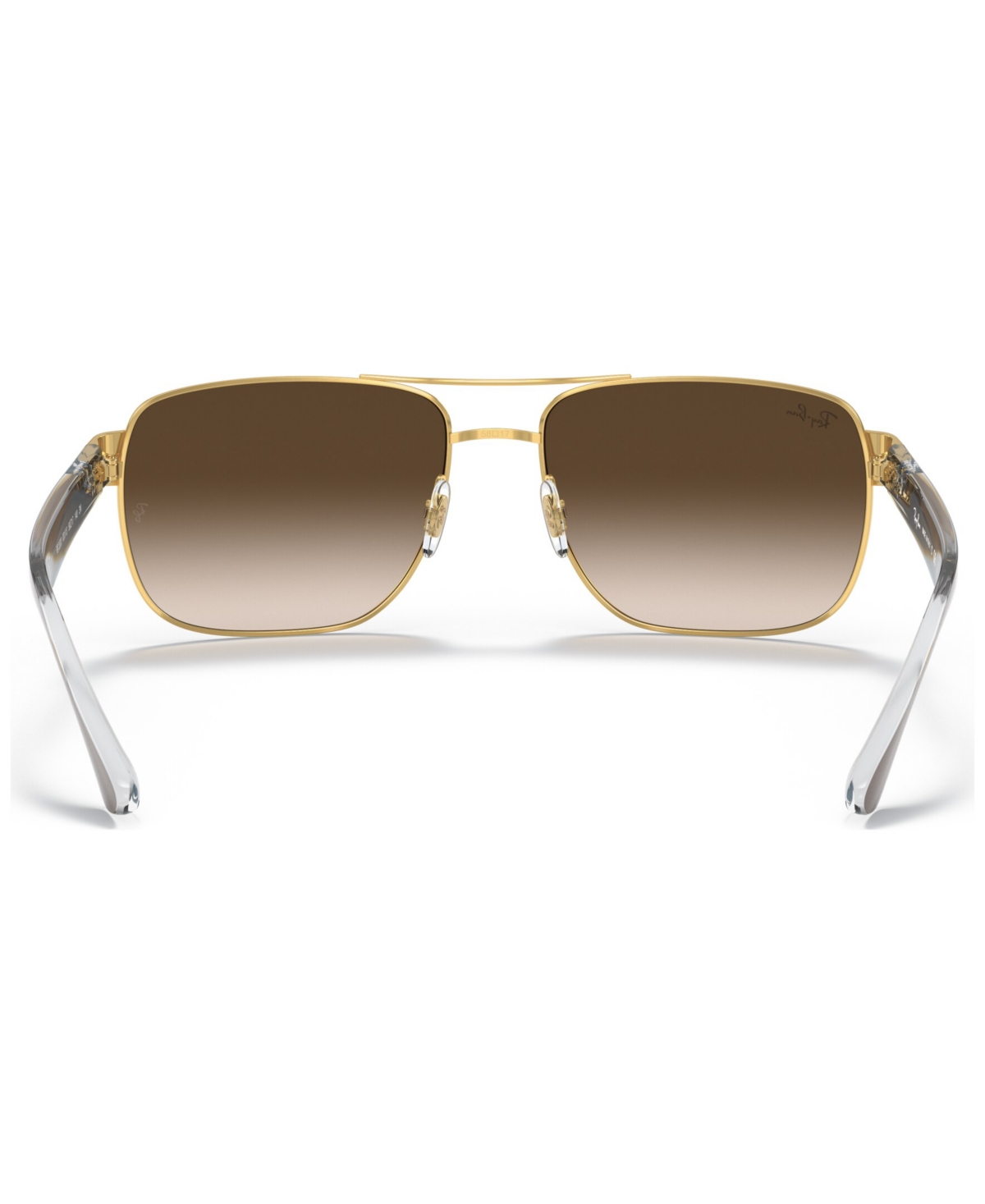 Shop Ray Ban Sunglasses, Rb3530 In Gold,brown Gradient