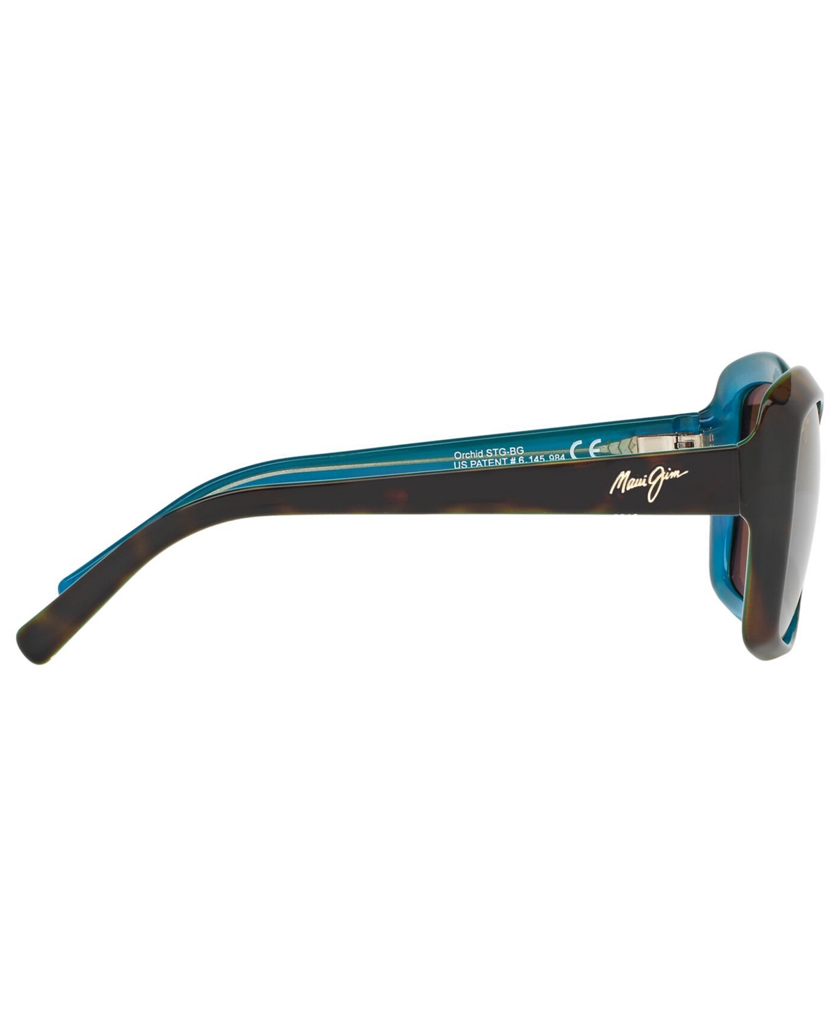 Shop Maui Jim Women's Polarized Orchid Sunglasses In Tortoise Blue,bronze Mirror Polar