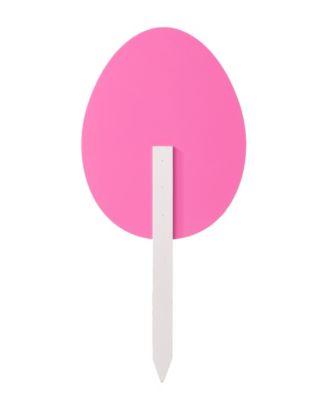 Set of 3 15"H Wooden Easter Egg Yard Stake